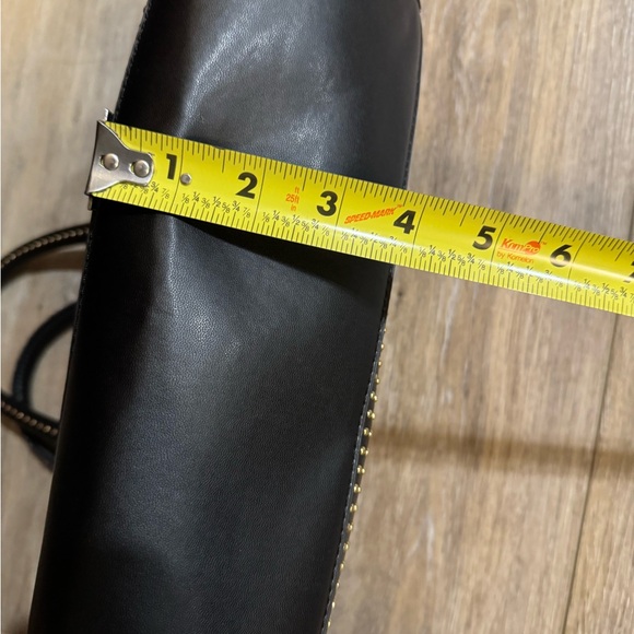 BCBG Paris Black Studded Faux Leather Women's Shoulder Bag - Picture 10 of 10